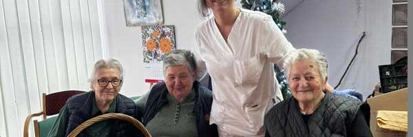 Korisnici Doma u sklopu radne terapije posijali su božićnu pšenicu za sve korisnike Doma.